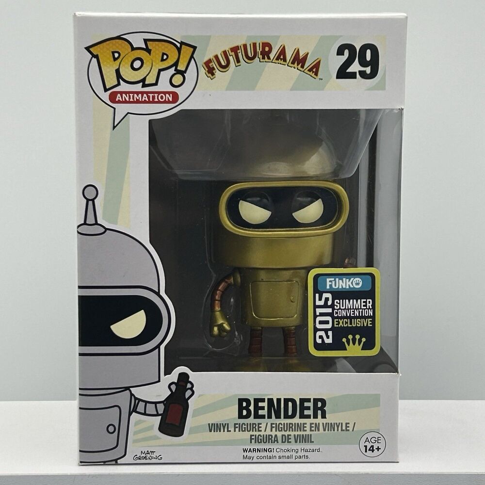 Funko Pop Futurama Bender #29 2015 Summer Convention Exclusive Vaulted
